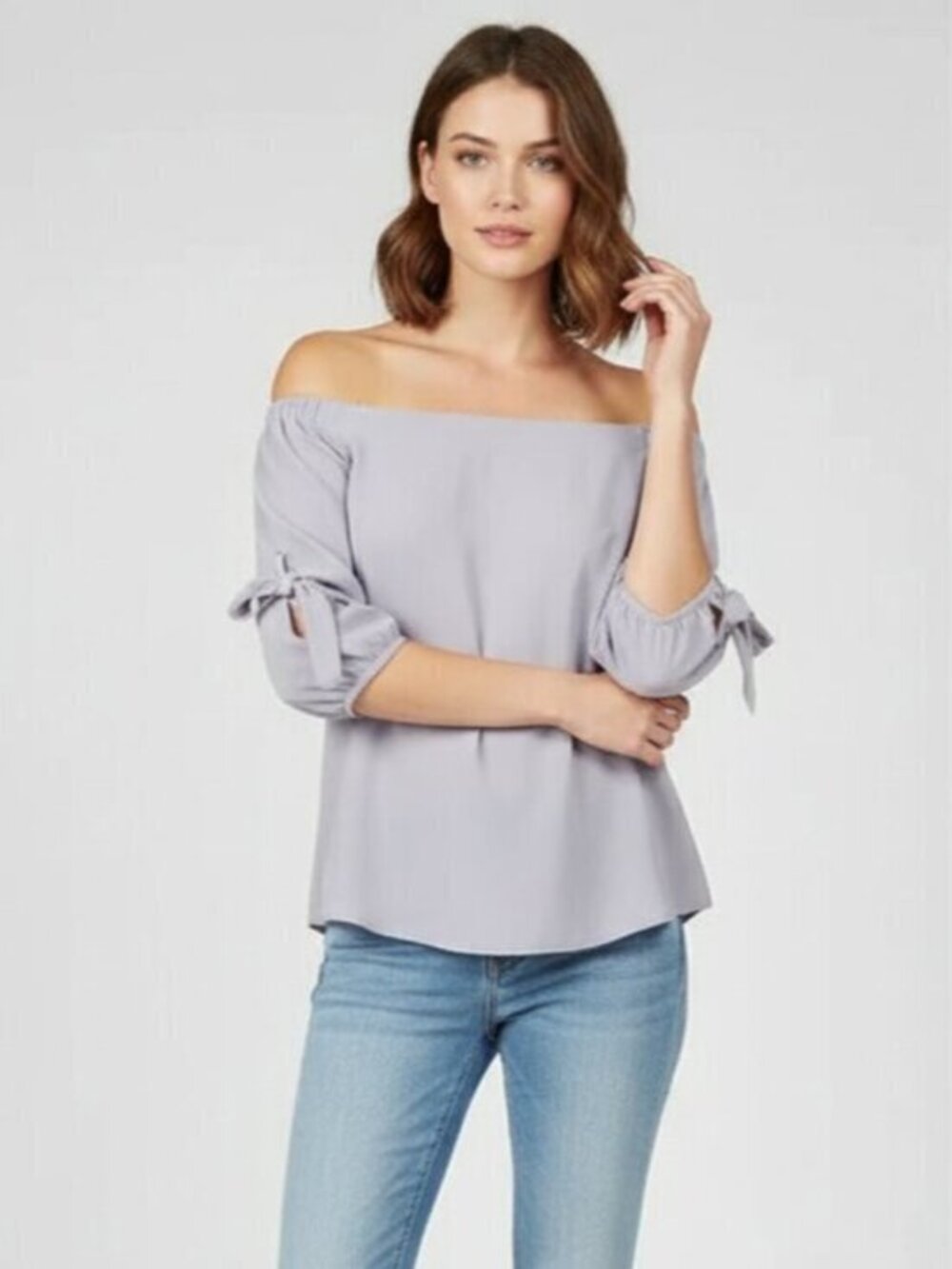 Babaton Aritzia Women's Blouse XS Purple Coquette Boho Peasant Feminine romantic